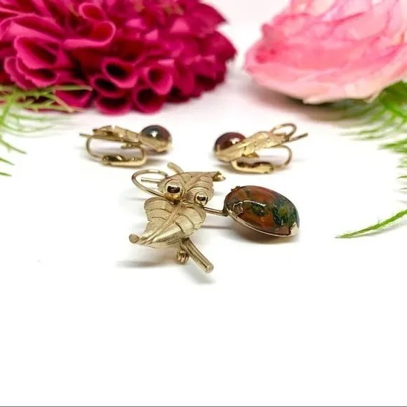 VINTAGE⚜️WINARD 12K GF & Genuine Gemstone Set